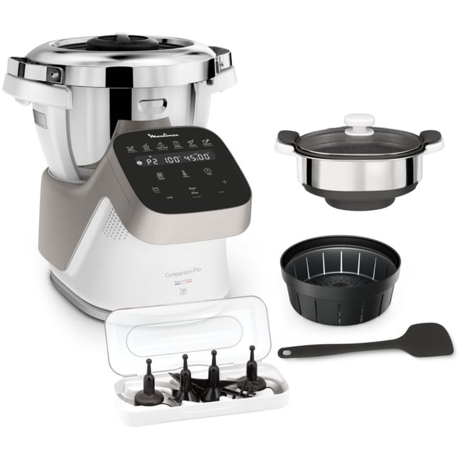 Robot cuiseur companion pro + cuiseur vapeur YY5286FG - MOULINEX
