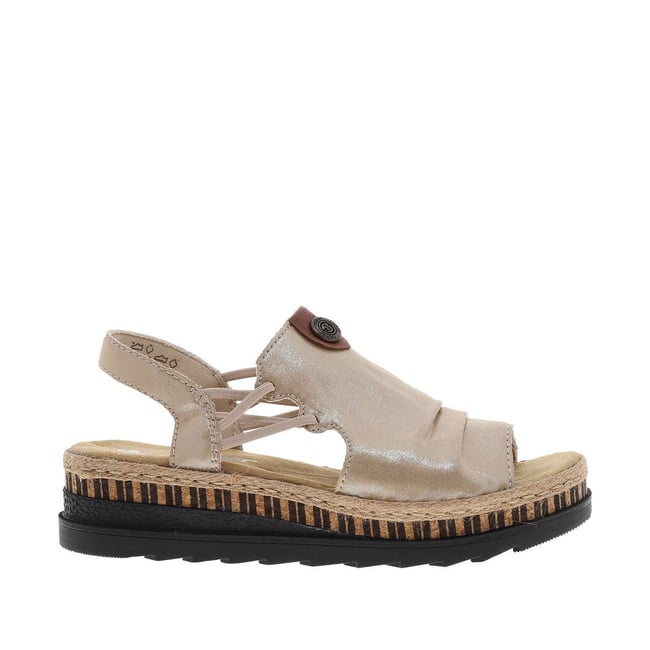 Nu-pieds/sandales femme gris beige <span itemprop=