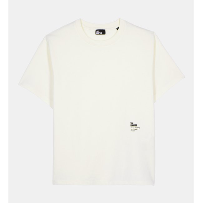 T-shirt à sérigraphie ecru <span itemprop=
