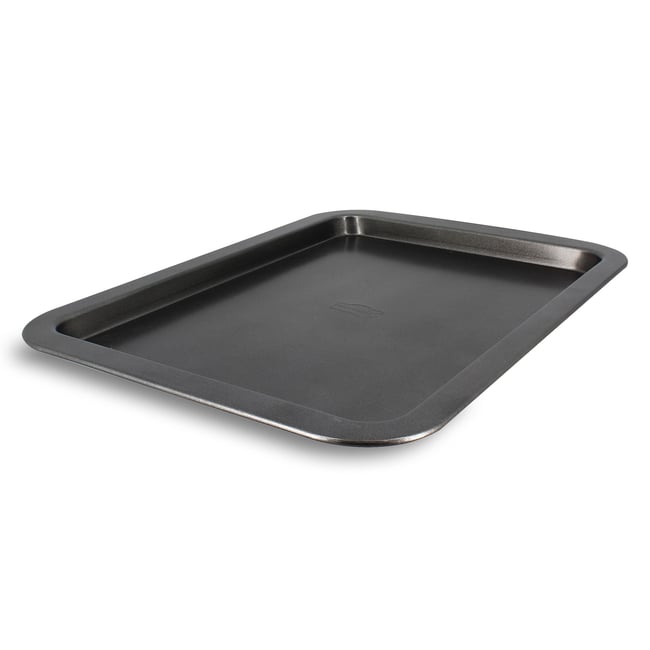 Plaque à four en acier carbone 38 x 27cm, AMANDINE noir <span itemprop=