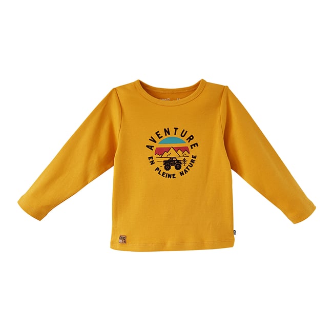 Tee shirt jaune deynis jaune <span itemprop=