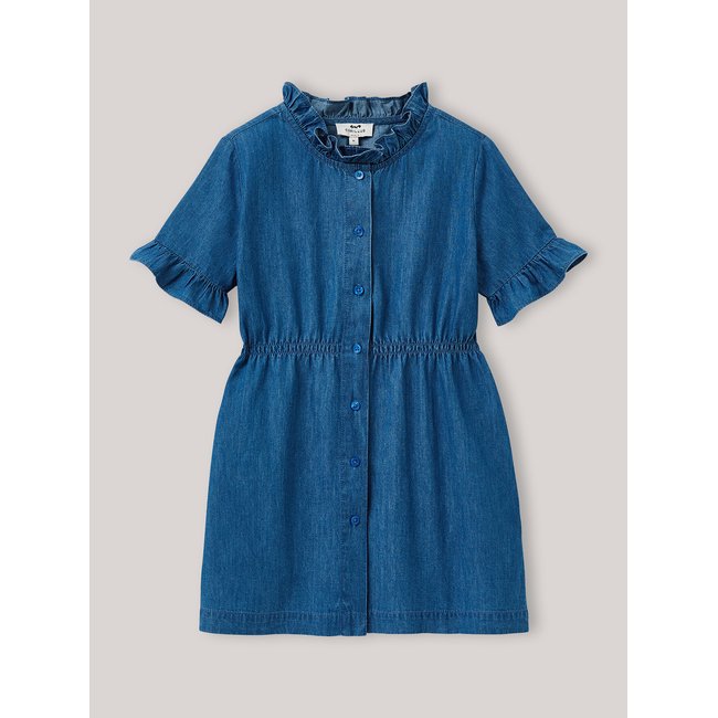 Robe en denim light denim bleu <span itemprop=