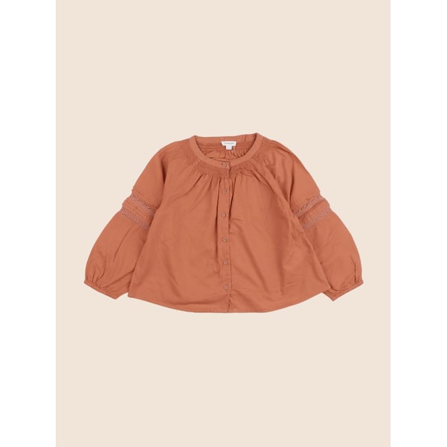 Blouse - Très bon état orange <span itemprop=
