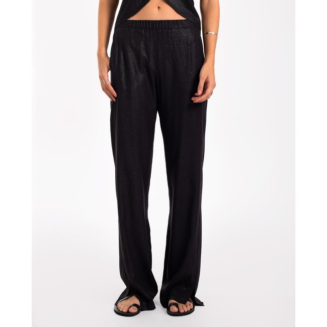 Pantalon long à paillettes SORRY I'M HERE noir <span itemprop=