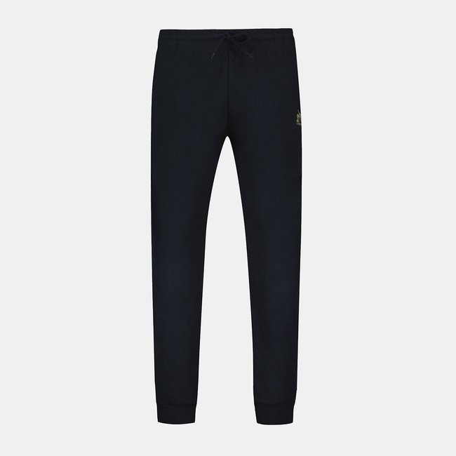 Pantalon regular logo coloris doré noir <span itemprop=