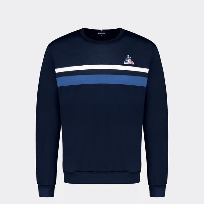 Sweat col rond Héritage bleu <span itemprop=
