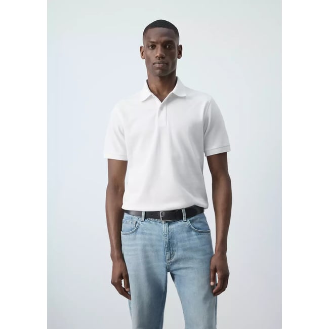 Polo 100 % piqué de coton - MANGO MAN