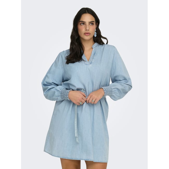 Robe En Denim light blue denim 1 <span itemprop=