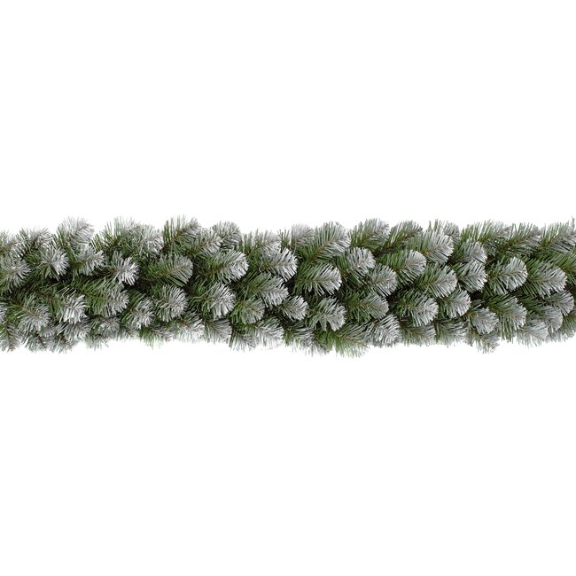 Guirlande de Noël enneigée L180 cm COLORADO Couleur vert <span itemprop=