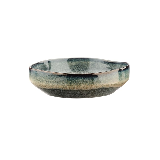 Lot de 6 bols moyens en grès, GENESIS Couleur dégradé bleu gris kaki <span itemprop=