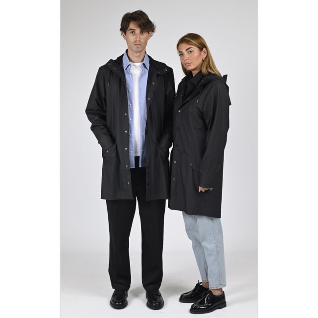 Veste imperméable à capuche unisexe MI-LONG JACKET - RAINS