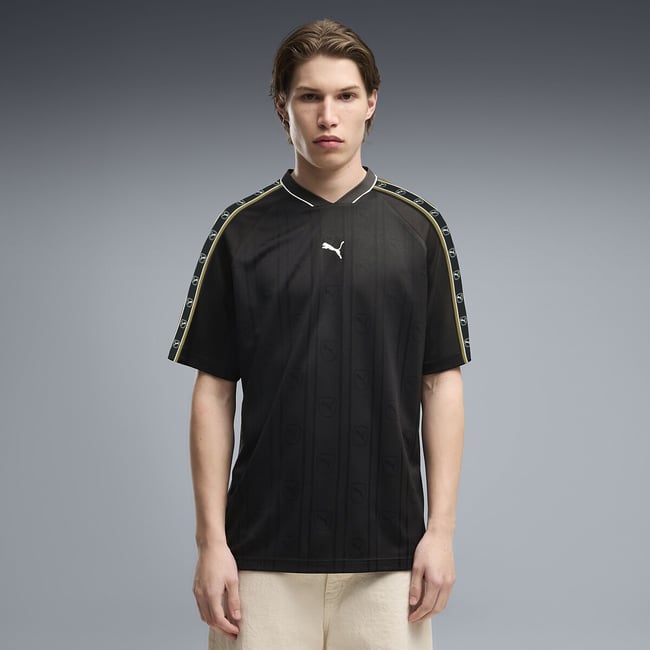 T-shirt manches courtes, coupe relaxed, Puma Class noir <span itemprop=