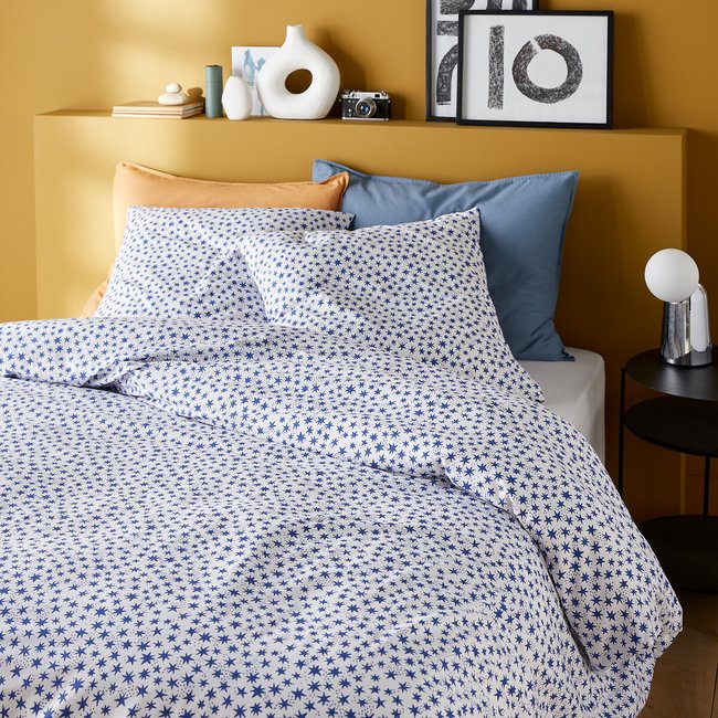 Parure da letto in cotone, Nuria fantasia blu LA REDOUTE INTERIEURS
