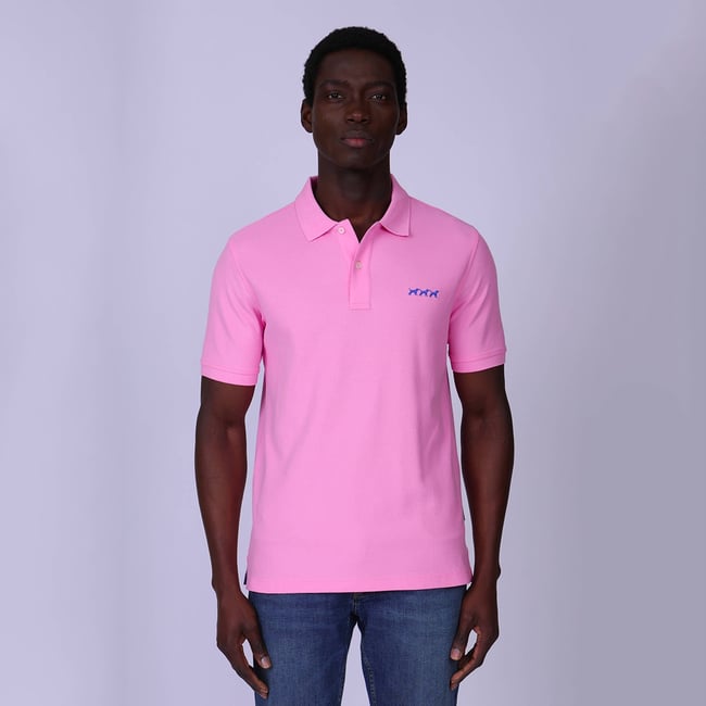 Polo chiens rose bonbon <span itemprop=