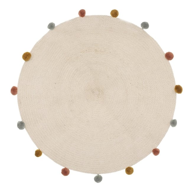 Tapis Arlequin pompons D90 Couleur v002235 <span itemprop=