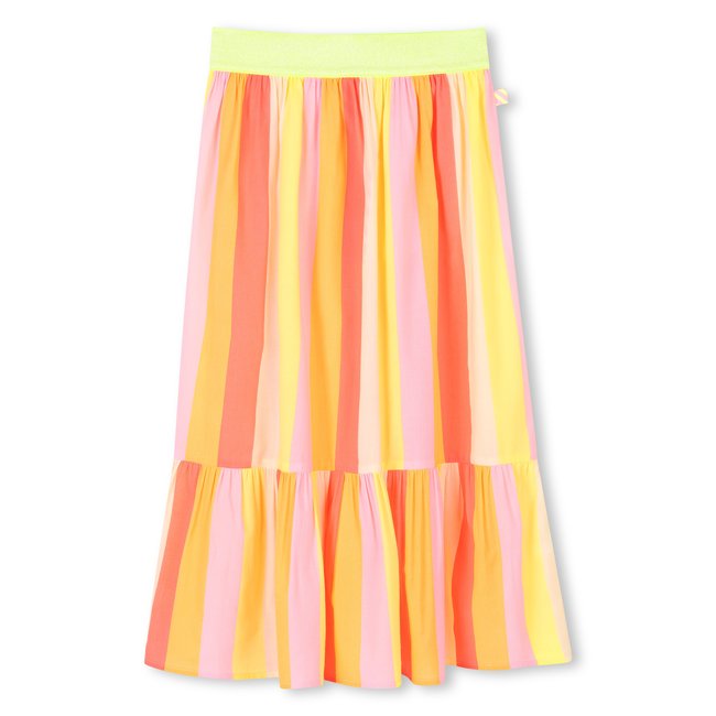 Jupe longue doublé jaune fluo <span itemprop=