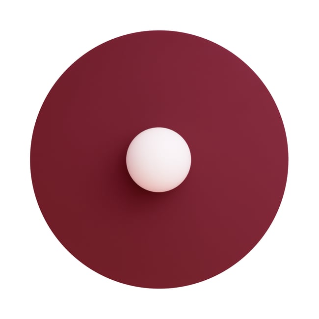 Applique murale Acier Bourgogne G9 1 Ake Couleur bourgogne <span itemprop=