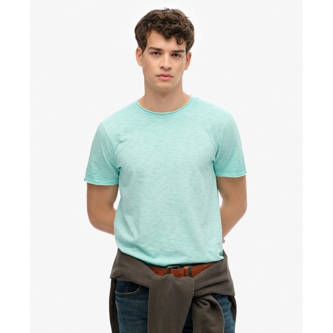 T-shirt Slub à Bords Bruts - SUPERDRY
