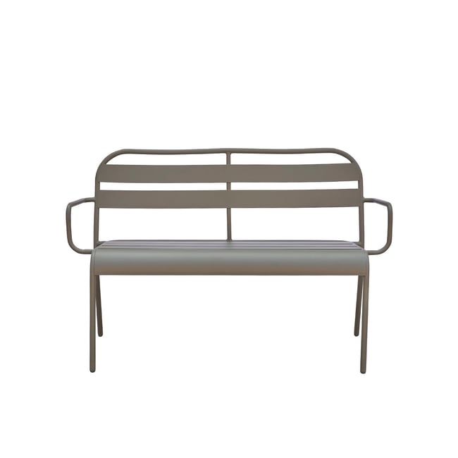 Banc de jardin en aluminium 2 places  ZÉPHIR vert <span itemprop=
