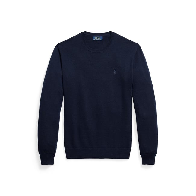 Pull col rond, en laine mérinos - POLO RALPH LAUREN