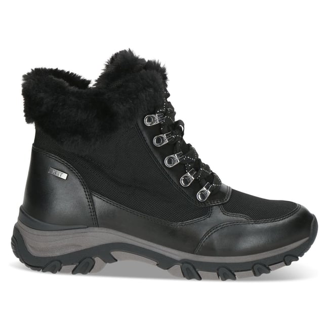 Bottine fourée noir brossé <span itemprop=
