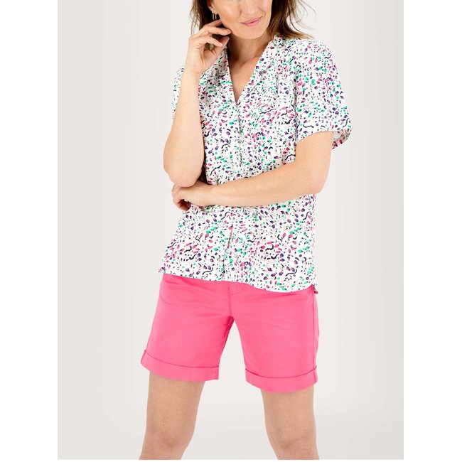 Chemise manches courtes LIZZACHA arctique <span itemprop=