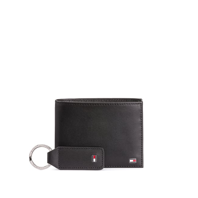 Cofanetto regalo portafoglio e portachiavi nero  TOMMY HILFIGER