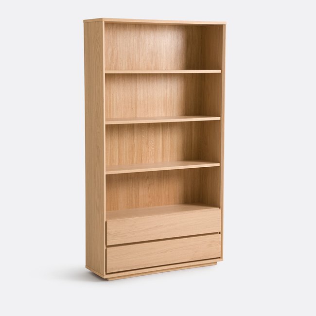Libreria con 4 nicchie e 2 cassetti, Norrem color quercia LA REDOUTE INTERIEURS