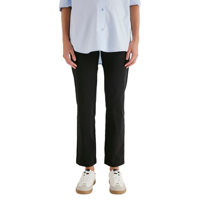 Pantalon de grossesse forme cigarette noir <span itemprop=