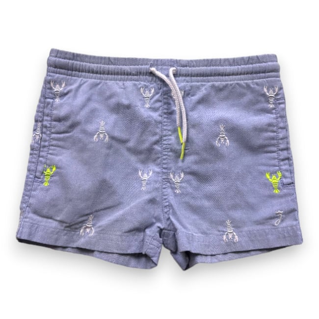 Short Bermuda Jacadi Rayé Bleu Ciel - Taille 5 Ans Pour Fille, Très Bon état
