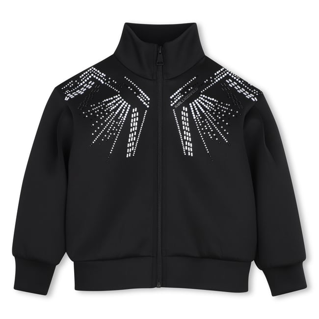 Cardigan col montant black <span itemprop=