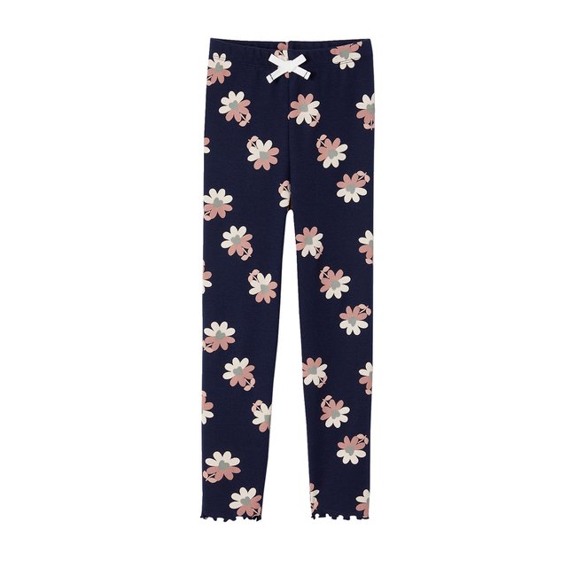 Legging imprimé en maille côtelée - VERTBAUDET