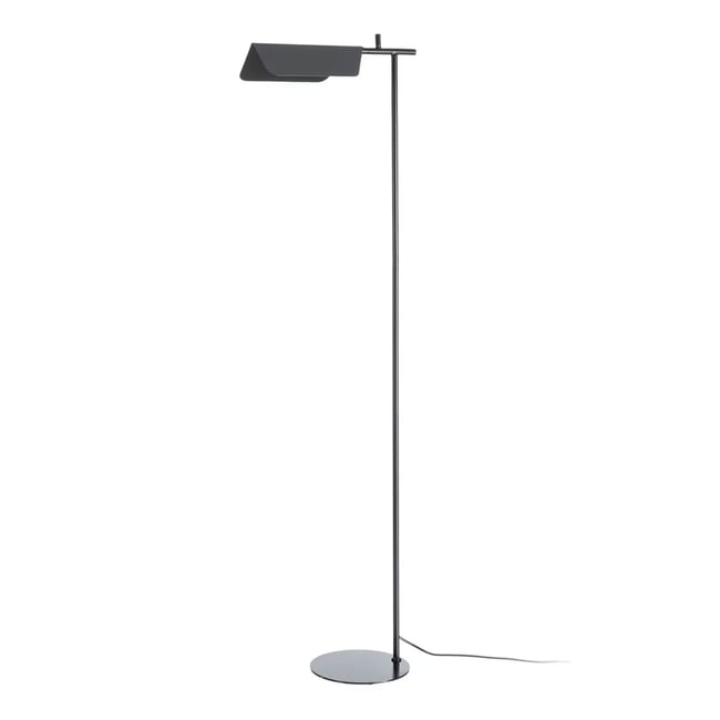 Lampadaire design de lecture en métal noir 45.5x25x156cm Couleur noir <span itemprop=