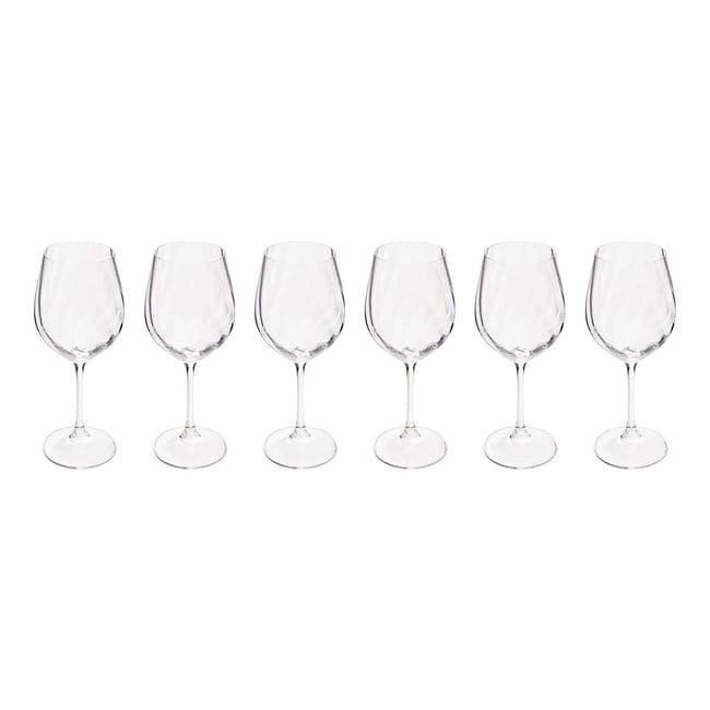 Lot de 6 verres à vin en Cristallin NEVA Couleur transparent <span itemprop=