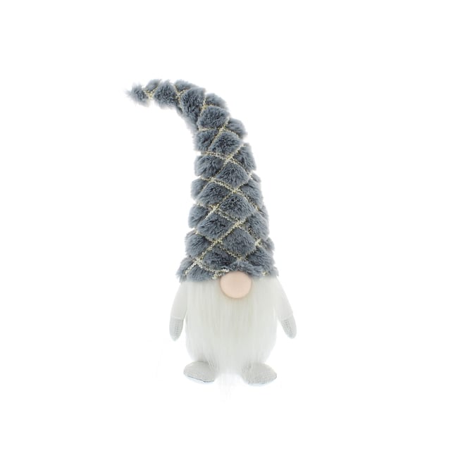 37cm Nordic Lights Standing Gonk with Silver Boots, blue, SO'HOME