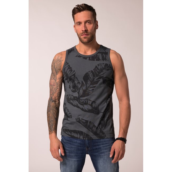 Débardeur, imprimé à fleurs gris bleu <span itemprop=