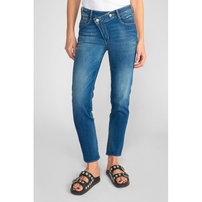 Jeans push-up regular, droit taille haute PULP, 7/8ème blue <span itemprop=