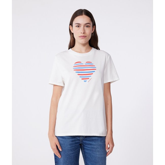 T-shirt in cotone con motivo fantasia Le Droit bianco PETIT BATEAU