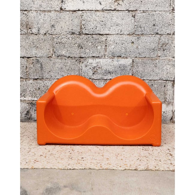 Fauteuil pour enfants Jakob N°1325 - Bon état Couleur orange <span itemprop=