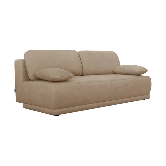 Banquette convertible 3 places tissu chenille avec coffre NELSON - SWEEEK