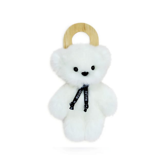 Le petit frenchie 20 cm - Blanc beige <span itemprop=