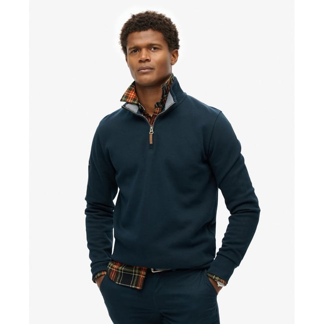 Sweatshirt Core Pique Demi-Zip - SUPERDRY