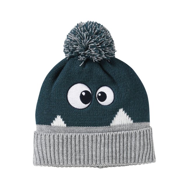 Bonnet monstre vert sapin <span itemprop=