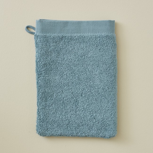 Gant de toilette PASSE-MONTAGNE vert <span itemprop=