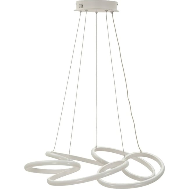 Suspension LED dimmable design fluide MODERN Couleur blanc mat <span itemprop=