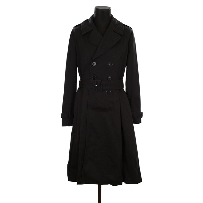 Trench-coat en coton - Très Bon État noir <span itemprop=