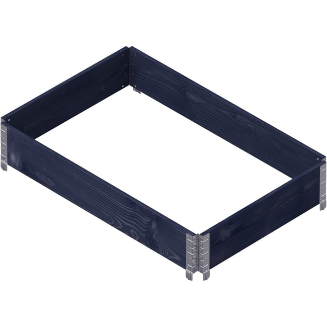 Carré potager Gardenbox 120 x 80 cm (Lot de 2) Gris - JARDINDECO