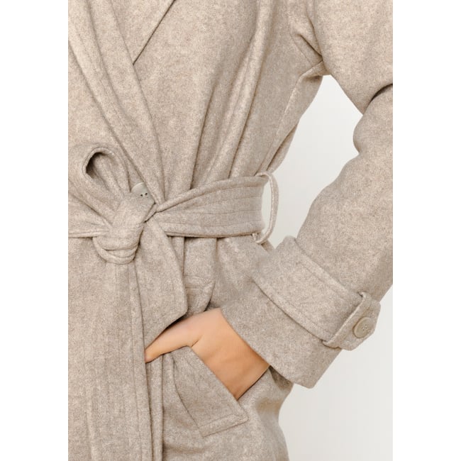 Manteau mi-long avec ceinture - LOLALIZA