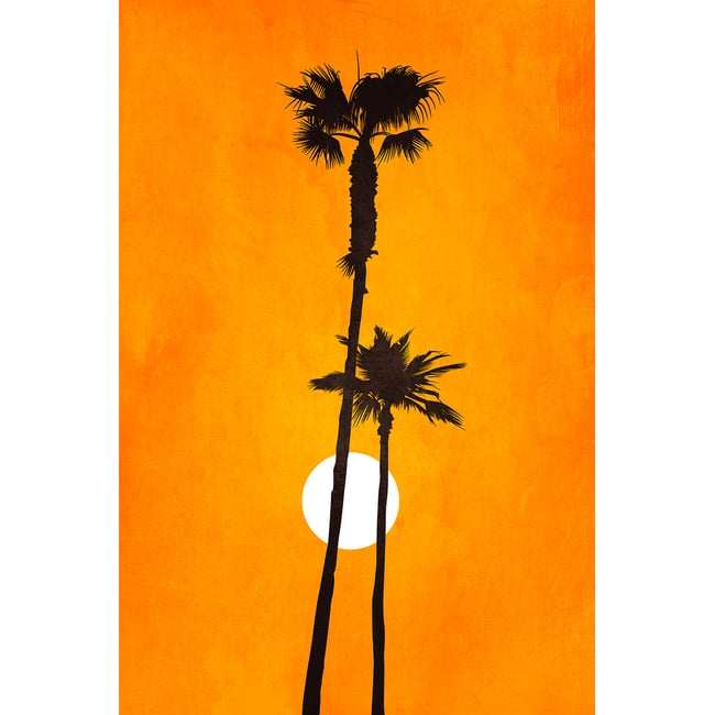 Tableau scandinave Sunset palm - HEXOA