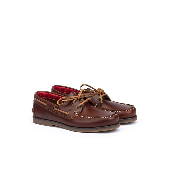 Mocassins Homme En Cuir Marron – Chaussures Bateau Confortables – Fabriqués à La Main – Taille 42.5 EU